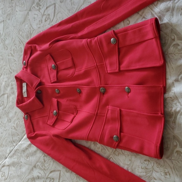 Bailey/44 Imperial Army Jacket Cerise Pink Jacket Size S - Picture 9 of 15